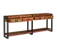 Gecheer Tavolo da Console in Legno Recuperato Stile Rustico Dimensioni 200x33x75 cm