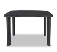 Gecheer Tavolo da giardino, antracite 101x68x72 cm in plastica per esterno
