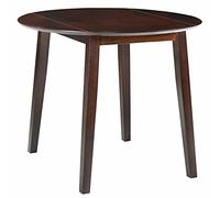 Gecheer Tavolo da pranzo rotondo con sedile in MDF marrone, tavolo da cucina per soggiorno da pranzo, caffè, bistrot, bar, mobili per la casa