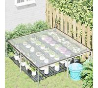 Gecheer Telone Trasparente Impermeabile in PE 2x2 m, Telo Protettivo con Occhielli in Alluminio per Esterno, Giardino, Terrazzo, Bicicletta 4018547