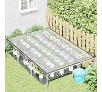 Gecheer Telone Trasparente Impermeabile in PE 2x3 m, Telo Protettivo con Occhielli in Alluminio per Esterno, Giardino, Terrazzo, Bicicletta 4018548