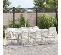 Gecheer Telone Trasparente Impermeabile in PE 2x8 m, Telo Protettivo con Occhielli in Alluminio per Esterno, Giardino, Terrazzo, Bicicletta 4018552