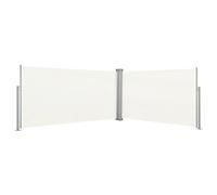 Gecheer Tenda,da Sole,Laterale,Retrattile,Estensibile,con 2 Pannelli,Crema,160x600 cm,Tenda da Sole per Esterno,Tenda da Sole Patio,Tenda Paravento da Esterno,Tenda da Sole da Balcone,Terrazzo