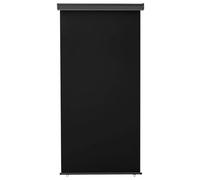 Gecheer Tenda laterale per balcone privacy, protezione dal sole e vento, schermo in poliestere, rullo in alluminio, sistema autobloccante, 125x250 cm nero, per terrazzi e finestre