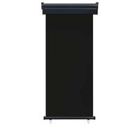 Gecheer Tenda laterale per balcone, Schermo privacy, Protezione dal sole e vento, 85x250 cm, Nero, Poliestere resistente, Rullo alluminio autobloccante, Per arredo giardino o terrazzo