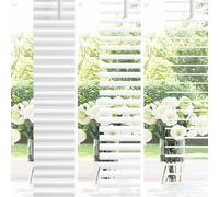Gecheer Tenda per Finestra con tende Altro Bianco 110 x 220 cm AlluminioTende per Finestre