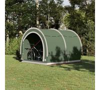 Gecheer Tenda porta biciclette con tetto Verde 256 x 222 x 182 cmtenda porta biciclette