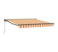 Gecheer Tenda Retrattile Giallo e Arancione 300x250 cm, Tessuto di Alta Qualità Resistenti a Raggi UV e Acqua, Design Moderno con Transizione Fluida per Balconi, Patii