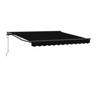Gecheer Tenda retrattile nera, transizione fluida, 300x250 cm, tessuto di qualità, design versatile for esterni, ufficio