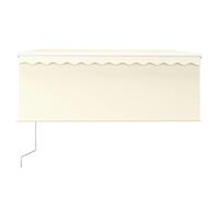Gecheer Tenda Sole Retrattile Automatica con Parasole 3,5x2,5 m CremaTenda da Giardino Automatica