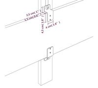 Gecheer Testiera ad Orecchio MarroneScuro147 x 23 x 118/128cm inTessutoTestiera Letto Velluto