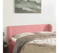 Gecheer Testiera ad Orecchio Rosa 147x23x78/88 cm in Velluto,Testiere,Testiera Letto,Testiera per Letto,Testiera del Letto,Testata Letto Singolo,Matrimoniale,Spalliera Letto,P3116917