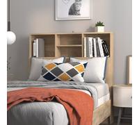 Gecheer Testiera per Letto,Singolo,Moderna,con Scomparti,Cotenitore,in Multistrato,Rovere Sonoma,100x19x103,5 cm,Testata Letto,Singolo,Spalliera Letto Singolo,con Contenitore