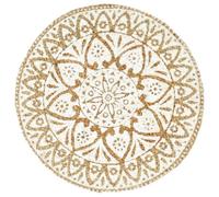 Gecheer Tovagliette 4 pz, Bianche, 38cm Rotonde, Juta, per Tavola