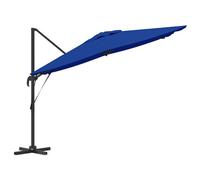 Gecheer Umbrello Roma a braccio blu azzurro 286x285x265 cm in alluminio diBase per Ombrellone