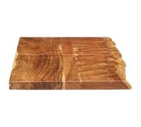Gecheer VANITY TOP IN ACACIA SOLIDO - DIM. 140X52X3,8 CM - FINITURA LACCATA