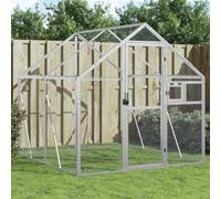 Gecheer Voliera,Grande,da Giardino,per Esterno,in Alluminio,Argento,179x200x185 cm,Gabbia Grande per Uccelli da Giardino per Esterno in Alluminio,Gabbia per Pappagalli,da Esterno,Voliera da Esterno