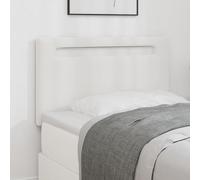 GecheerTestiera Design Semplice Bianco Puro 90 cm in Ecopelle