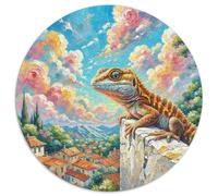 Gecko 1000 Teile Schwieriges Großes Stressabbau-Spielzeug Animali Rundes Puzzle Für Kinder Pädagogisches Beste Geschenk 1000pcs (67.5x67.5cm)