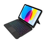 Gecko Covers - Custodia per tablet in guscio di cactus adatta per iPad 2025 (11a generazione) / iPad 2022 (10a generazione) - Custodia con tastiera - QWERTZ - Nero