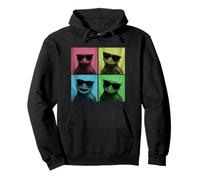 Gecko Crested Funny Pop Art Lizard Lover Photo Booth Felpa con Cappuccio