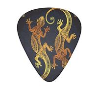 Gecko Lizards Plettro per chitarra avanzato 12 pezzi Tre spessori per basso, chitarra elettrica, borsa per chitarra acustica