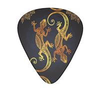 Gecko Lizards Plettro per chitarra avanzato 12 pezzi Tre spessori per basso, chitarra elettrica, borsa per chitarra acustica