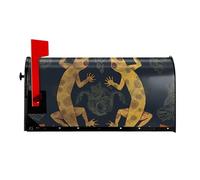 Gecko lucertole copertura magnetica per cassetta postale di dimensioni standard 53,3 x 45,7 cm Spring Mailbox Wraps involucro magnetico copertura postale cassetta postale decorazioni per la casa