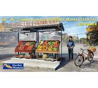GECKO MODELS 1:35 60'S-70'S SAIGON FRUIT & VEGETABLE MARKET STALL SET 35GM0122