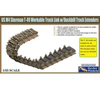 GECKO MODELS 1\35 US M4 SHERMAN T49 TRACK LINK W/DUCKBILL TRACK EXTEND. 35GM0095