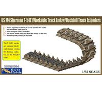 GECKO MODELS 1\35 US M4 SHERMAN T54E1 TRACK LINK W/DUCKBILL TRACK EXTEN 35GM0094