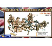 GECKO MODELS 1\35 WWII BRITISH MG TEAM IN COMBAT (N.W.EUROPE) 35GM0013
