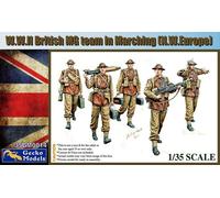 GECKO MODELS 1\35 WWII BRITISH MG TEAM MARCHING (N.W.EUROPE) 35GM0014