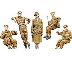 Gecko Models - WWII British Army Truck Driver Setmaquette Figurine WWII British Army Truck Driver Set 35gm0007| 1:35 Figurine in miniatura