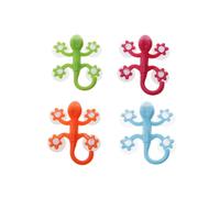 Gecko Powerful Plastic Four Suction Cups Hook Wall Hanger Decoration Bathroom