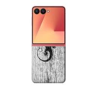 Gecko Wood Graphic Printed Case Cover Custodia per Samsung Galaxy Z Flip 7