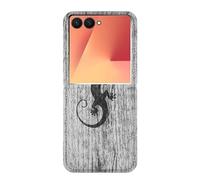Gecko Wood Graphic Printed Flip Case Cover Custodia per Samsung Galaxy Z Flip 7