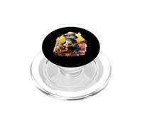 Geco che Suona la Chitarra Acustica Lucertola Musicista PopSockets PopGrip per MagSafe