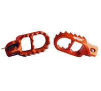 GECO COPPIA PEDANE 3D MAGGIORATE ARANCIONE KTM SX 65 85 2008 2009 2010 2011 2012