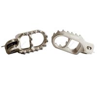 GECO COPPIA PEDANE 3D MAGGIORATE SILVER FANTIC TF TZ 2011 2012 2013 2014