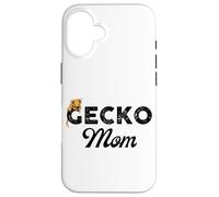 Geco crestato, mamma lucertola, crestie, amante dei rettili, carino Custodia per iPhone 16