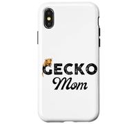 Geco crestato, mamma lucertola, crestie, amante dei rettili, carino Custodia per iPhone X/XS