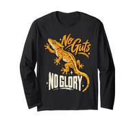 Geco crestato: No Guts No Glory Maglia a Manica