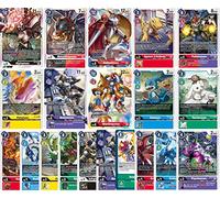 geco Digimon Card Game Card - 50 diverse carte Digimon incluse 5 carte Holo garantite - inglese