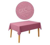 GECO Green ECOmmerce Tovaglia Rettangolare Impermeabile 120x160 cm, Antimacchia Lavabile, Plastificata Effetto Tessuto, Retro Felpato Antiscivolo, Ideale per uso Interno ed Esterno (120x160 Rosso)