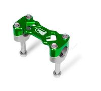 GECO SUPPORTO MANUBRIO RISER + PIASTRA ERGAL 35 MM VERDE KAWASAKI KXF 250 2012