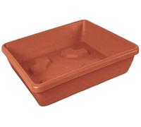 GEDA 010423 - Campana Quadrat, Sottovaso 42 x 42 cm, Colore: Terra Cotta