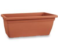 FIORIERA VASO ANTHEA RETTANGOLARE COLORE TERRACOTTA CM 100X45X40 H PER ESTERNO