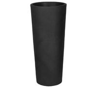 Veca Vaso tondo Genesis Ø38xH85 cm Resina Antracite con ripiano interno
