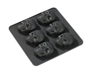 GEDA LABELS 13655 - Set stampini per ghiaccioli e cioccolatini, a Forma di Teschio, 2 Pezzi